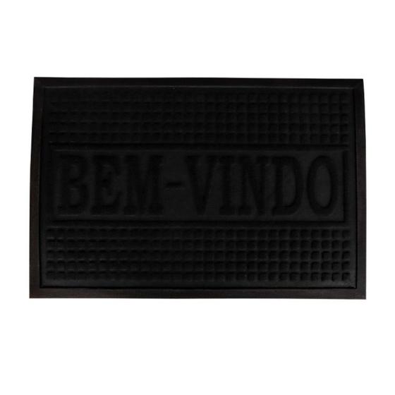 Imagem de Tapete Porta Capacho Entrada Retangular Bem Vindo