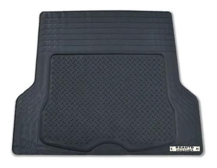 Imagem de Tapete Porta Mala Borracha Para Carro Cruze Hatch Preto Flexível