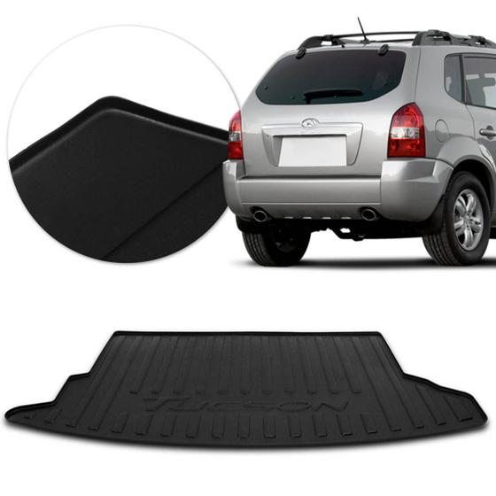 Tapete Porta Malas Bandeja Hyundai Tucson 2004 a 2016 Preto em PVC com Bordas de Segurança Menor preço em Tapete Porta Malas Bandeja Hyundai Tucson 2004 a 2016 Preto em PVC com Bordas de Segurança