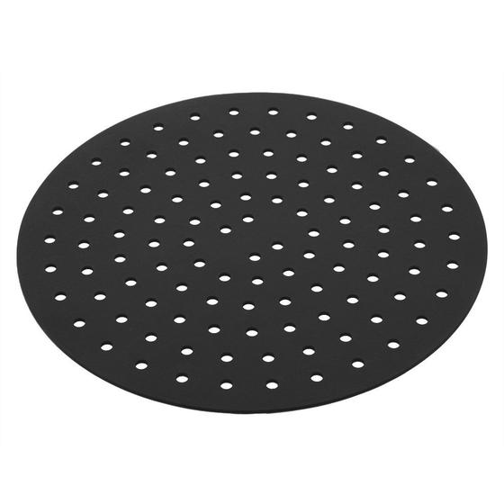 Imagem de Tapete Protetor de Silicone para Air Fryer Redondo Preto 4898 - Lyor