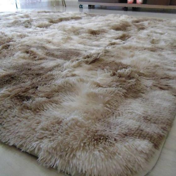 Imagem de Tapete Quarto 2,00x1,50 Peludo 4 Cm De Altura Shaggy Luxo