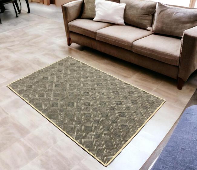 Imagem de Tapete Quarto Sala Belga 1,00x1,50 Antiderrapante Aveludado Premium 3D HB-12