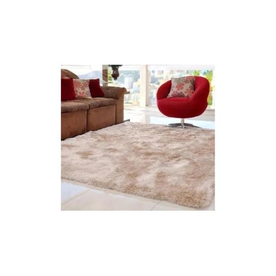 Tapete Quarto Sala Retangular Peludo Felpudo Bege 1X1,50 M Menor preço em Tapete Quarto Sala Retangular Peludo Felpudo Bege 1X1,50 M