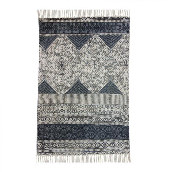 Imagem de Tapete Retangular Kilim Calcuta Niazitex 2,00m x 2,50m Preto