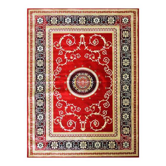 Tapete Retangular Veludo Marbella Çagdas II Vermelho 48x90 cm Menor preço em Tapete Retangular Veludo Marbella Çagdas II Vermelho 48x90 cm
