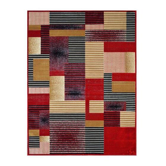 Tapete Retangular Veludo Marbella Illusione Artistic Vermelho 148x200 cm Menor preço em Tapete Retangular Veludo Marbella Illusione Artistic Vermelho 148x200 cm