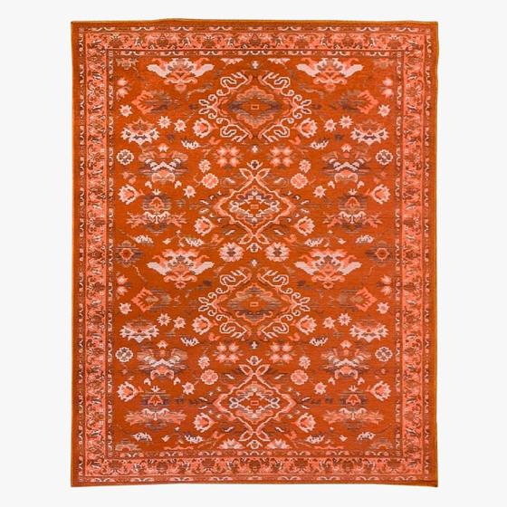 Imagem de Tapete Sala Classico Oriental 200X250 Cm Tipo Belga Laranja
