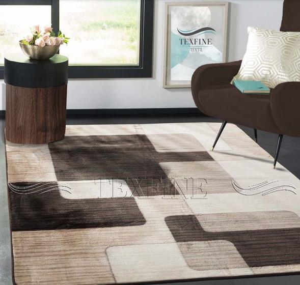 Imagem de Tapete sala geométrico indiano 2,00 x 1,40 m flannel aveludado