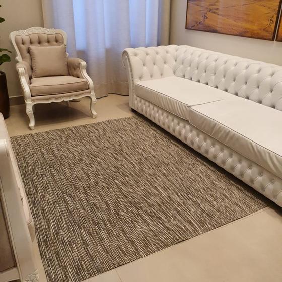 Imagem de Tapete Sala Luxo 200x140 Decoração Clássico Marrom