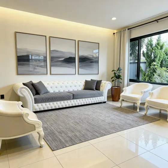 Tapete Sala Quarto 200x150 Com Antiderrapante Moderno - CASADECOR