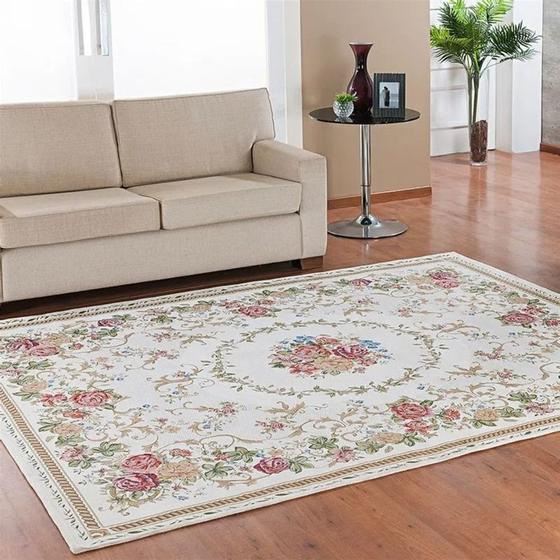 Tapete Sala Quarto 2,00x3,00 Antiderrapante Niazitex Jasmin Bege Menor preço em Tapete Sala Quarto 2,00x3,00 Antiderrapante Niazitex Jasmin Bege