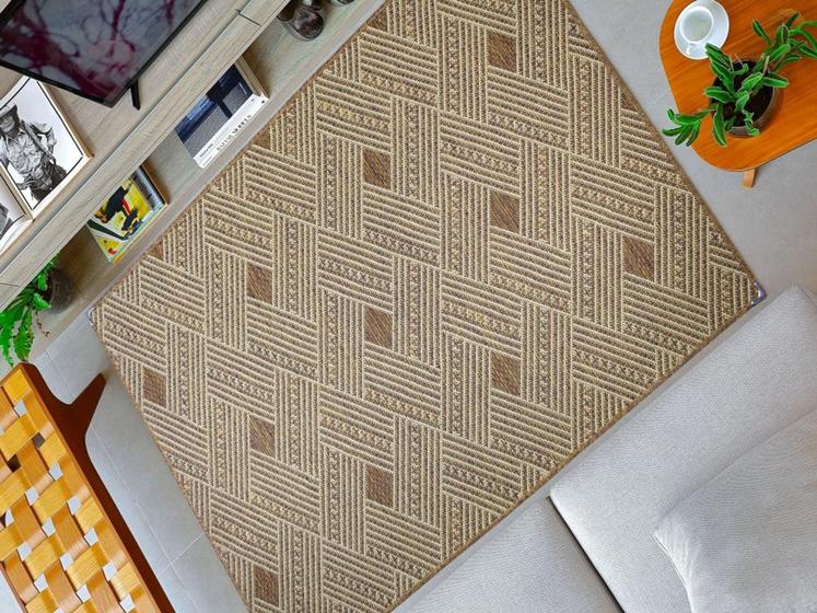 Imagem de Tapete Sala Quarto Lancer Sislle 100x150 Tipo Sisal Antiderrapante 571