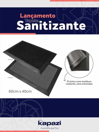 Imagem de Tapete Sanitizante moldura 3mm  somente na cor preto