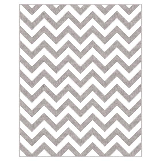 Imagem de Tapete Saturs Chevron Cinza 150 x 300 cm Tapete para Sala e Quarto