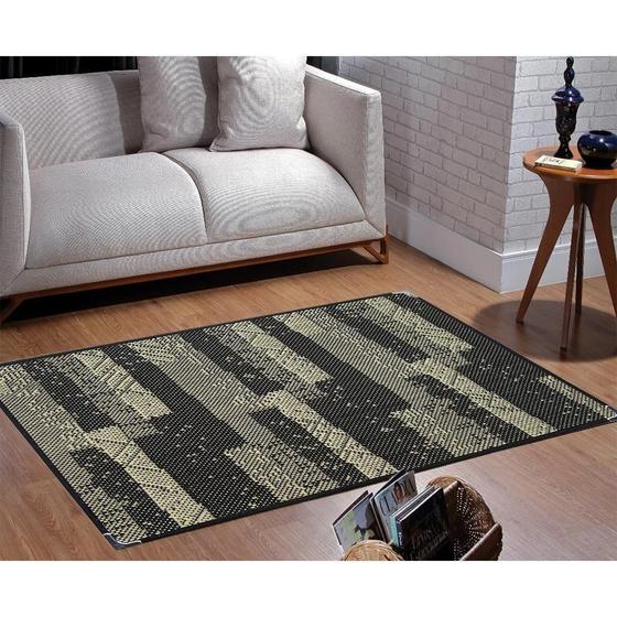 Imagem de Tapete Sisal Sala Quarto 2,00X2,50 Preto/Bege S-562