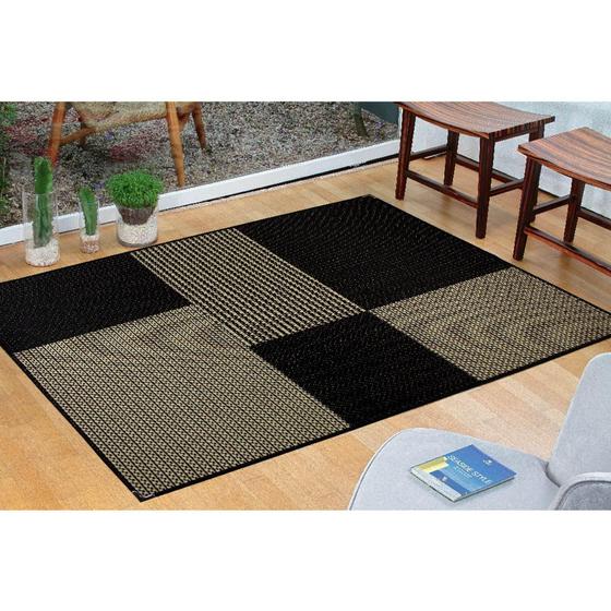 Imagem de Tapete Sisal Sala Quarto 2,00x2,50 Preto S-582 Cód. 1081 - Lancer