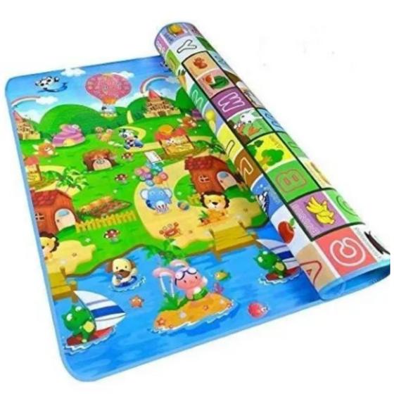 Imagem de Tapete Tatame Infantil Bebe Atividades Dupla Face 1,80 x 1,20 m - Evamax 7899411578009