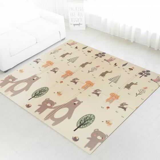 Tapete Térmico Dupla Face Emborrachado Impermeável Infantil 2m X 1,5m com bolsa de transporte Menor preço em Tapete Térmico Dupla Face Emborrachado Impermeável Infantil 2m X 1,5m com bolsa de transporte