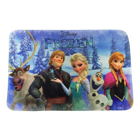 Imagem de Tapete transfer frozen disney azul 75x50cm