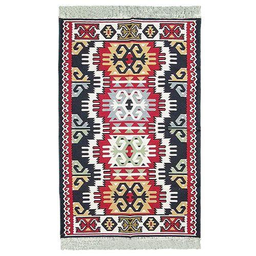 Imagem de Tapete Turco Kilim Dupla Face - 160x250cm - Tapetes Premium para uma Decoração Requintada - Clássico com Beleza Atemporal!