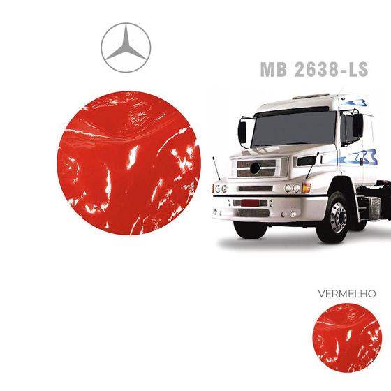 Imagem de Tapete Verniz Caminhão MB 2638Ls Com Capo - Vermelho