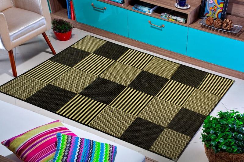 Imagem de Tapete1,50x2,00 sisal lancer não escorrega moderno lavavel resistente moderno otima qualidade