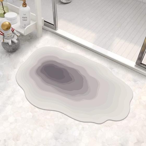 Imagem de Tapetes Absorventes de Lama de Diatomita - Formato Irregular para Casa