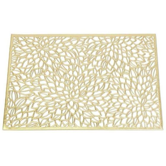 Imagem de Tapetes americanos Wokex PVC Gold Silver para jantar, festa de casamento, aba