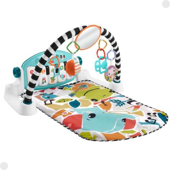 Imagem de Tapetes de Atividades - Pianinho Brilha para Bebês Fisher Price HWY51 - Mattel