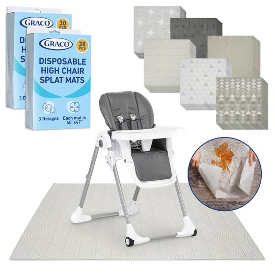 Imagem de Tapetes Descartáveis Graco Splat - Pacote com 60 Unidades (47x40cm) - Biodegradáveis