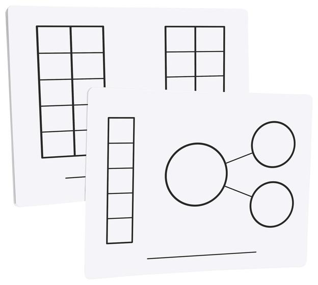Imagem de Tapetes Didax Write-On Wipe-Off - Kit com 10 Unidades - Recursos Educacionais