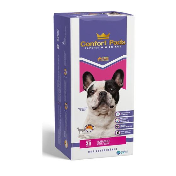 Tapetes Higiênicos Confort Pads 80x60cm 30 Unidades P/ Pets Menor preço em Tapetes Higiênicos Confort Pads 80x60cm 30 Unidades P/ Pets