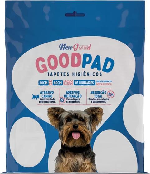 Imagem de Tapetes Higiênicos Para Cães Com 07 Unidades 60x60 Good Pad New Good