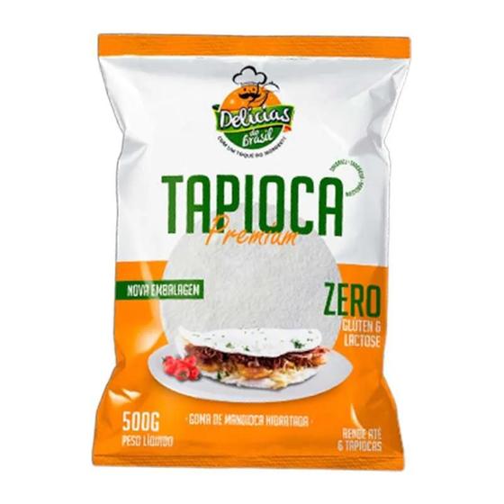 Imagem de Tapioca Premium S Gluten e Lactose Delícia do Brasil 500g