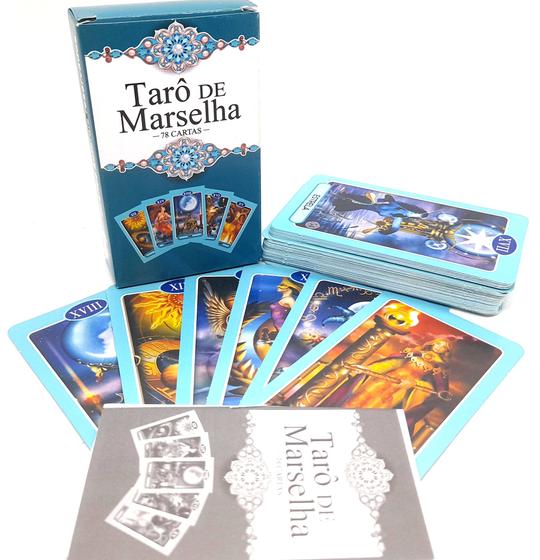 Tarô de Marselha 78 Cartas Alta Qualidade Com Manual - Flash - Tarô /  Baralho Cigano - Magazine Luiza