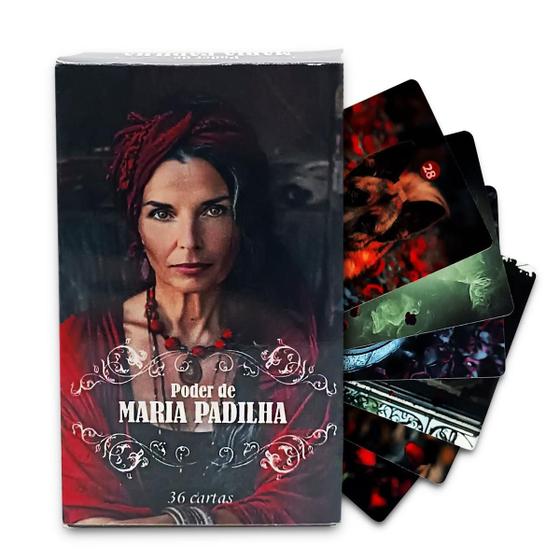 Imagem de Tarô Maria Padilha com 36 Cartas Completa Ajuda Espiritual