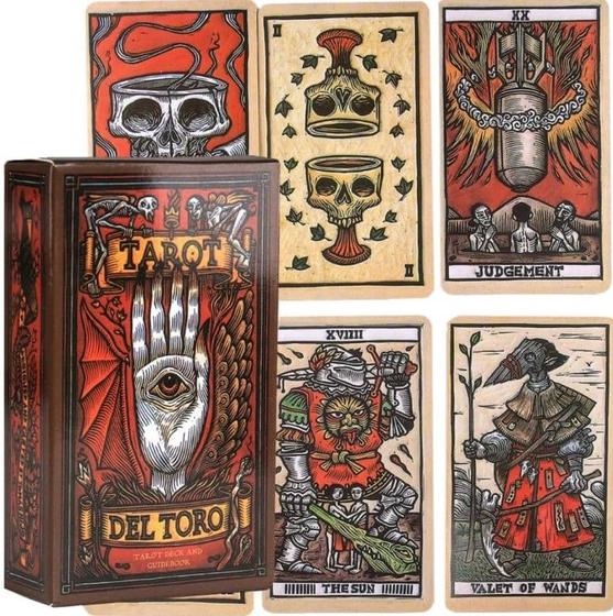 Imagem de Tarot Del Toro Deck Tarô Do Cineasta Del Toro Baralho de Cartas de Oráculo