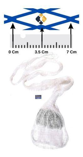 Imagem de Tarrafa Com Corrente Para Pesca Malha 35mm Carpa Taínha 15mt