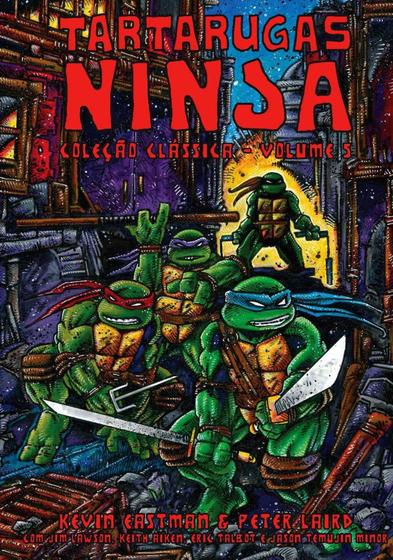 Imagem de Tartarugas Ninja - Vol. 05 - Coleção Clássica - PIPOCA E NANQUIM