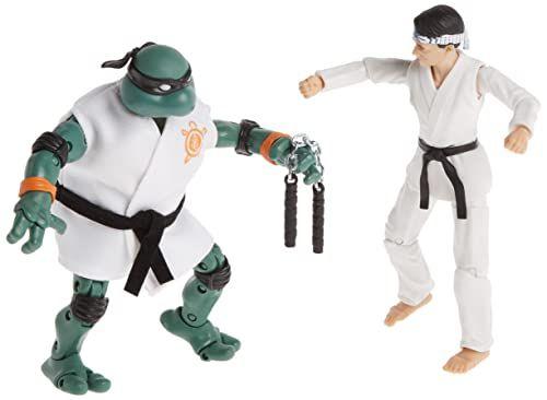 Imagem de Tartarugas Ninjas Mutantes Adolescentes vs. Cobra Kai Mikey vs. Daniel LaRusso Combate em Dobro