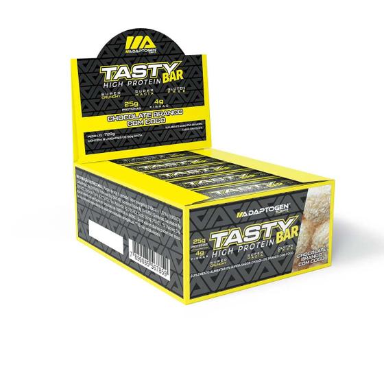 Imagem de Tasty Bar 8 Unidades - Adaptogen (chocolate Branco Com Coco)