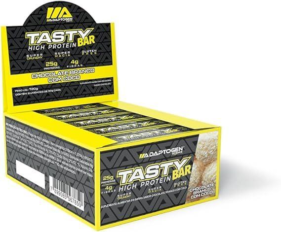 Imagem de Tasty Bar 90g Caixa 8 Unidades Adaptogen Chocolate Branco