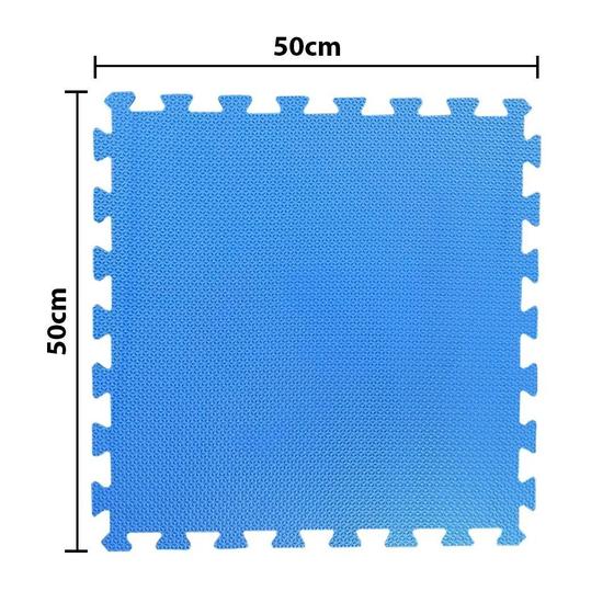 Imagem de Tatame Unitário Eva Tapete Academia 50x50 10mm Azul Royal