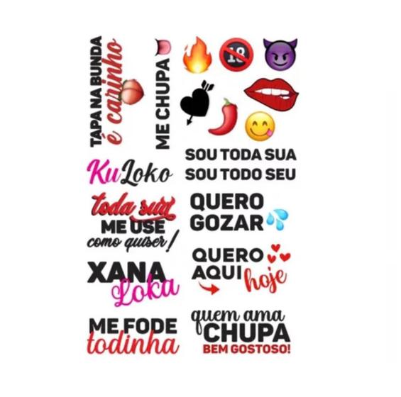 Imagem de Tatuagem Tatoo Temporárias Íntima Depilação Sedução Carnaval