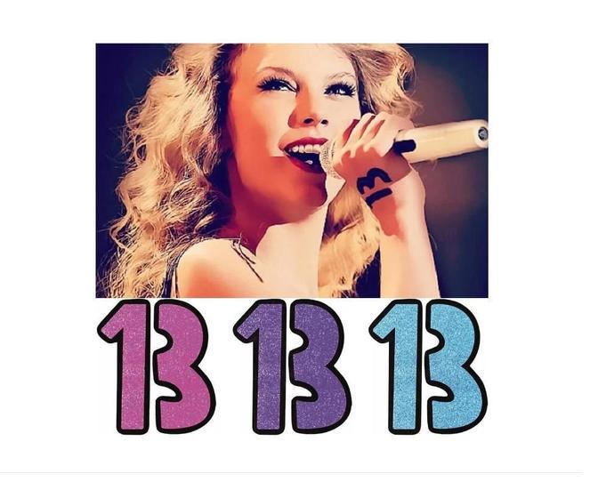 Imagem de Tatuagem Temporária Taylor Swift 13 Kit Com 3 Roxo Rosa ul