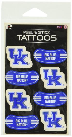 Imagem de Tatuagens temporárias Rico Industries NCAA Kentucky Wildcats