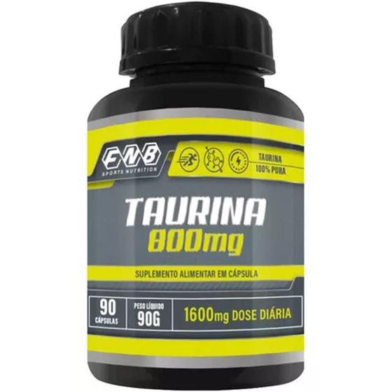 Imagem de Taurina 100% Pura 90 Cápsulas 1600mg Dose - Flora Nativa do Brasil