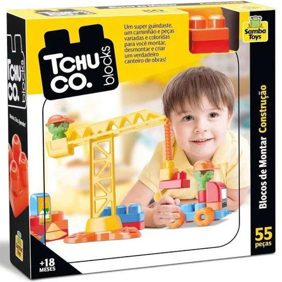 Imagem de Tchuco Blocks Construção 55 Peças - Samba Toys