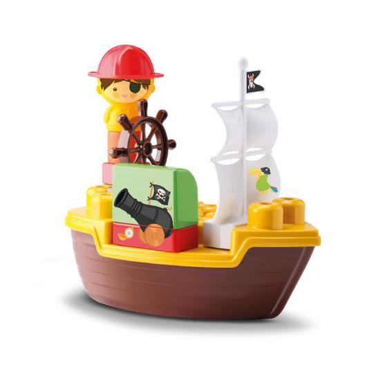 Imagem de Tchuco Blocks Navio Pirata - 49 Peças Samba Toys