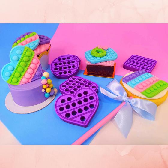 Imagem de Td12 marcador pop it fidget toys pasta americana confeitaria biscuit